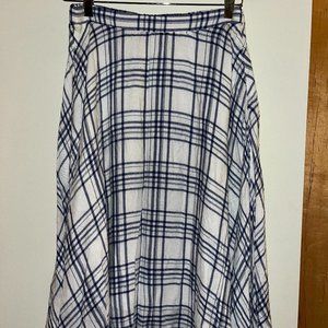 Plaid Midi- Skirt (Matching crop)